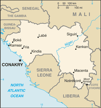 Guinea Map