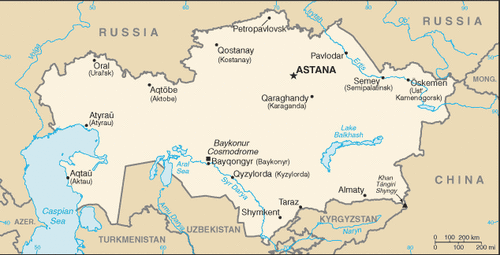 Kazakhstan Map