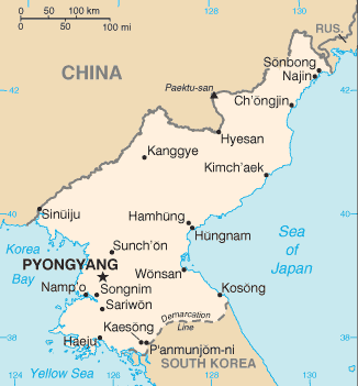 North Korea Map