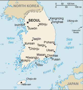 South Korea Map