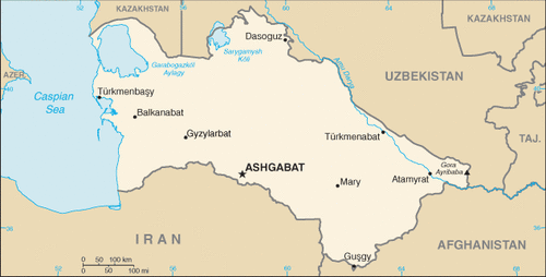 Turkmenistan Map