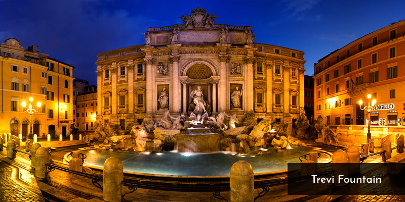 Tourist Attraction in Europe - Trevi Fountain
