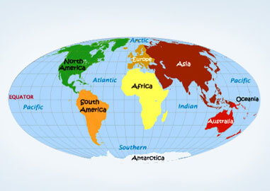 Largest Continent in the World By Area and Population