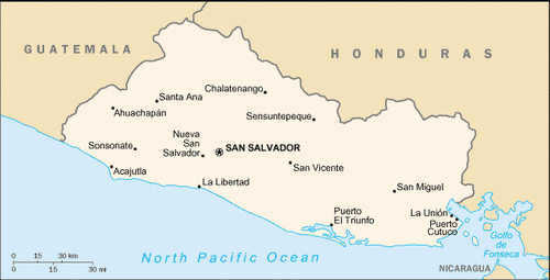 El Salvador Map